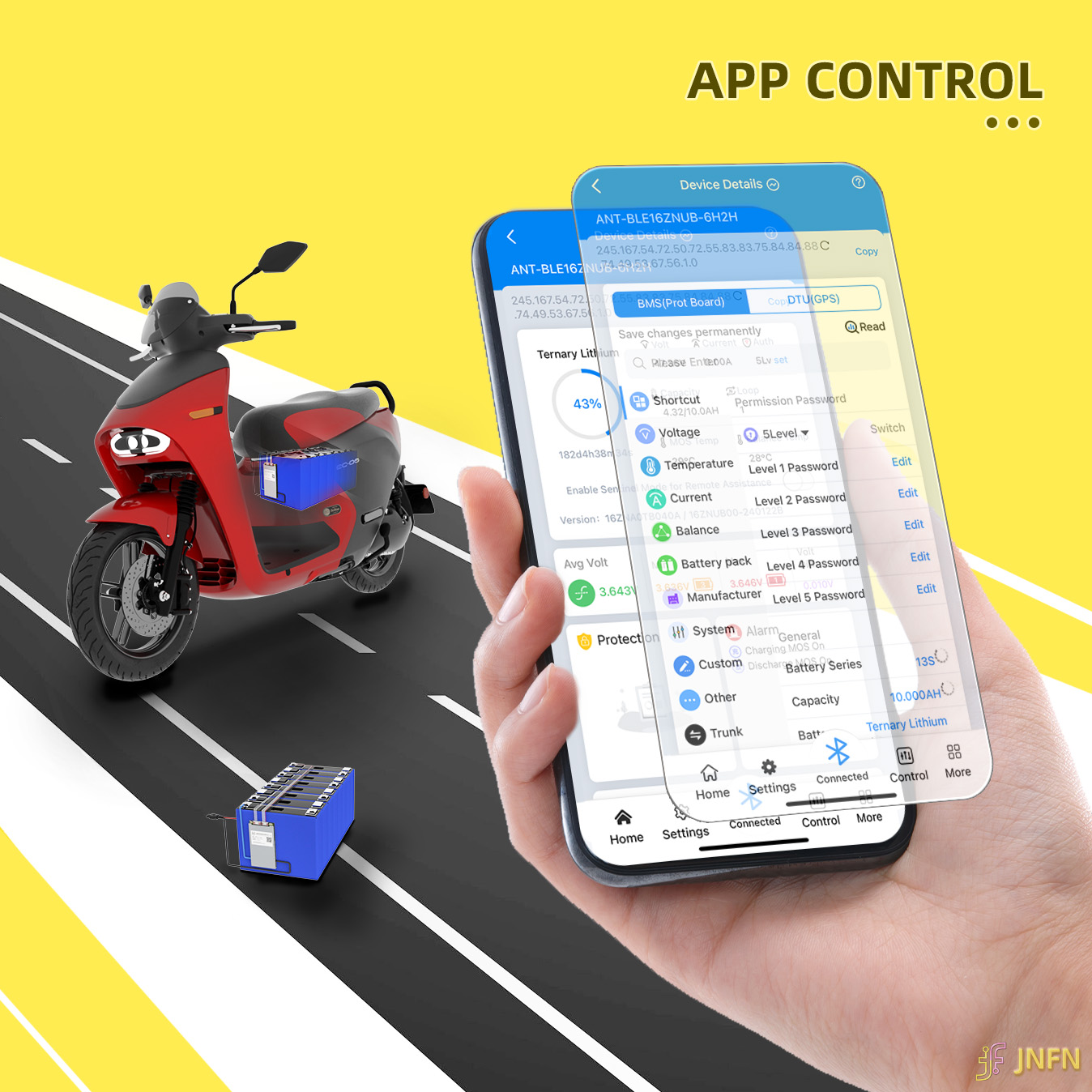 Ant BMS Smart 10S to 24S 550A  - đánh giá và giá Smart Bms 24S 200A Bluetooth Lifepo4