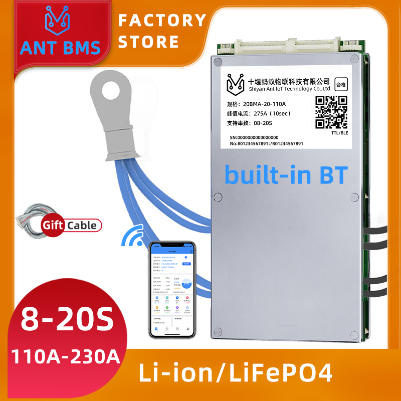 ANT Smart Balance BMS 8S-20S   - đánh giá và giá Smart Bms 24S 200A Bluetooth Lifepo4